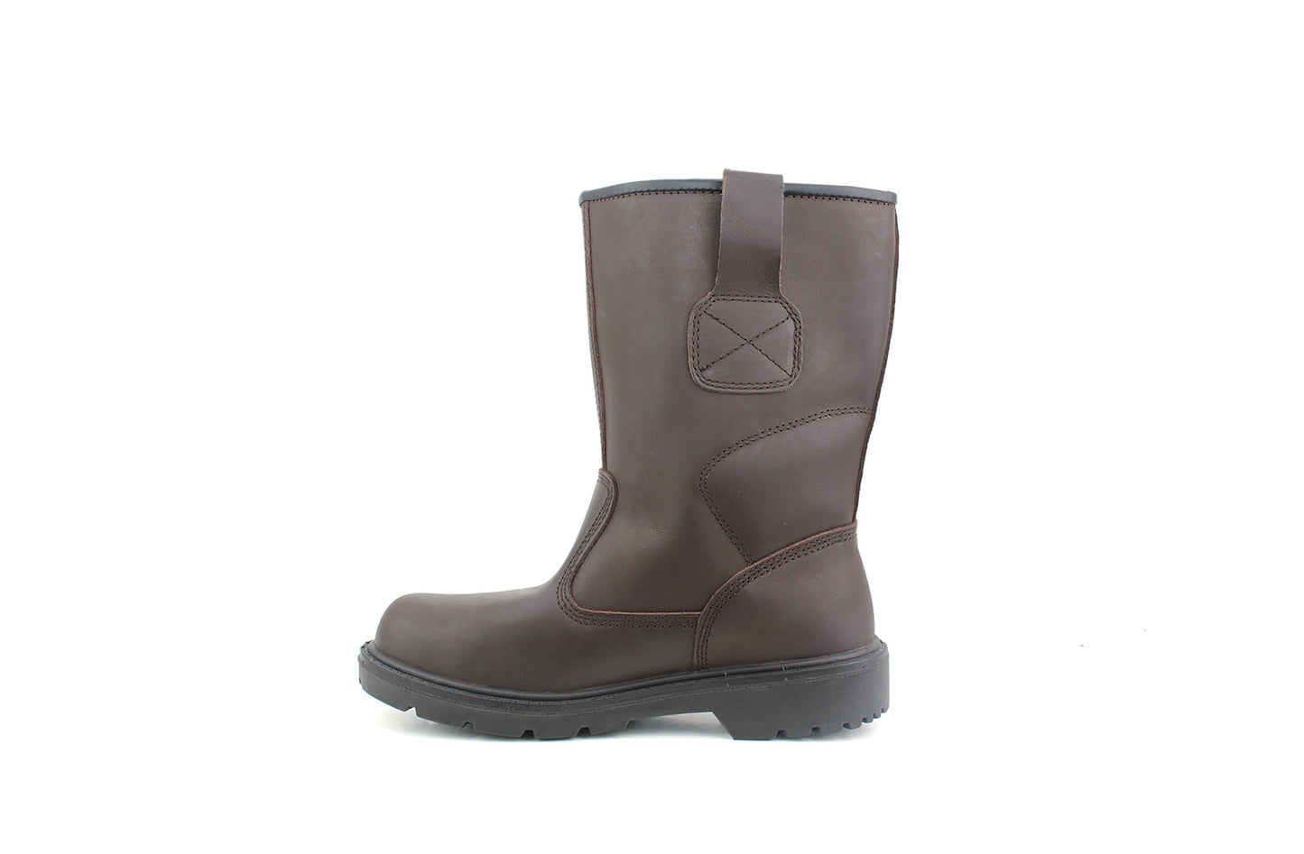 Mens Brown Leather Steel Toe Cap S3 Waterproof Full Safety Rigger Work Boots