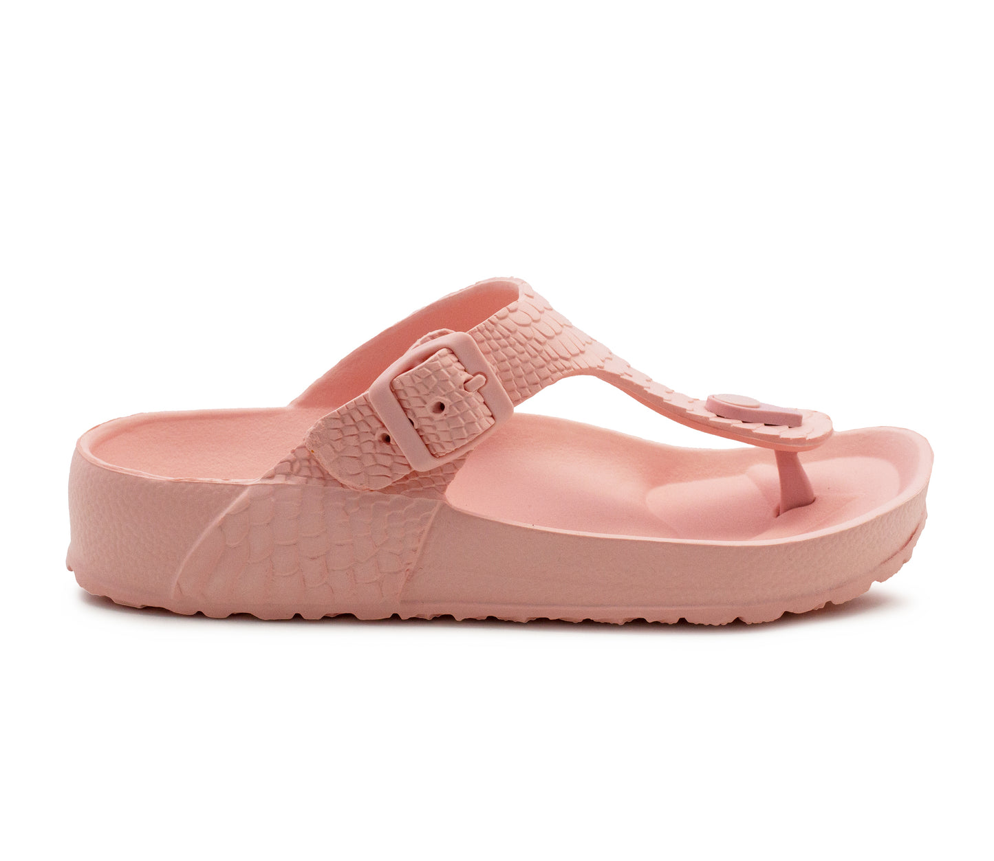 Womens Ladies Lightweight EVA Toe Post Slip On Flat Beach Summer Pool Slides Water Shoes Flip Flops Sandals Pink