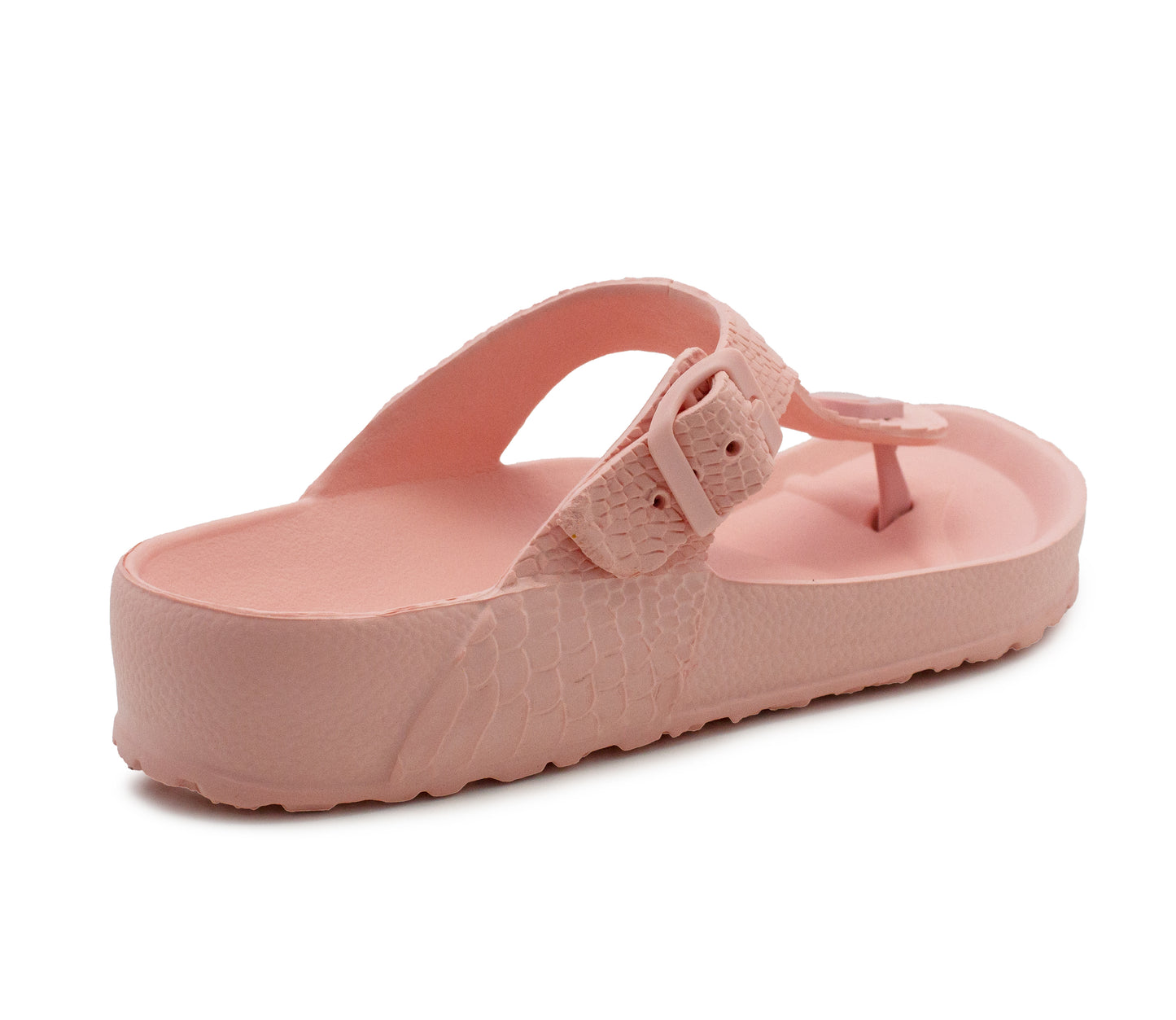 Womens Ladies Lightweight EVA Toe Post Slip On Flat Beach Summer Pool Slides Water Shoes Flip Flops Sandals Pink