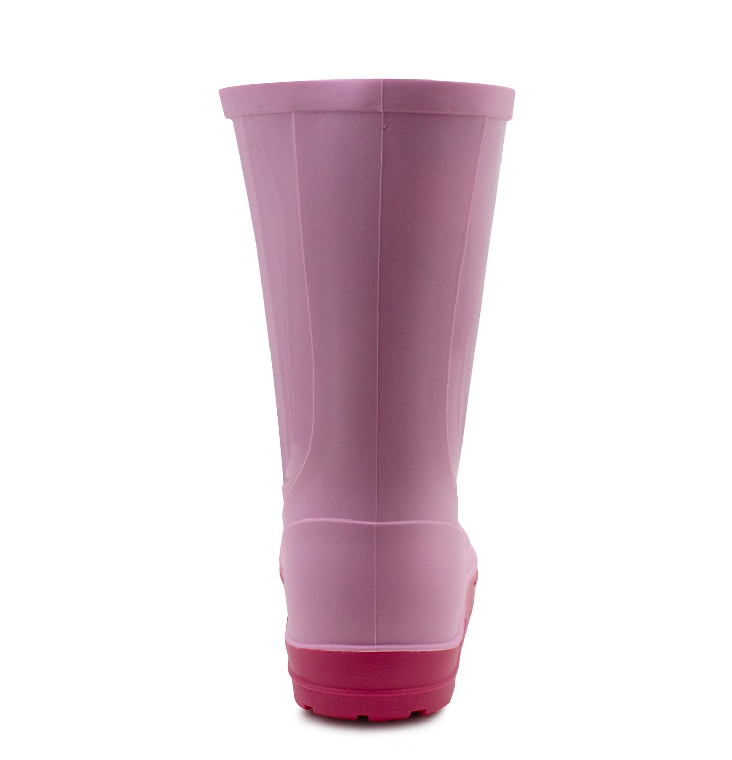 Kids Wellies Girls Slip On Mid Calf Waterproof Puddle Rain Mud Snow Youth Wellington Boots Pink Fuchsia