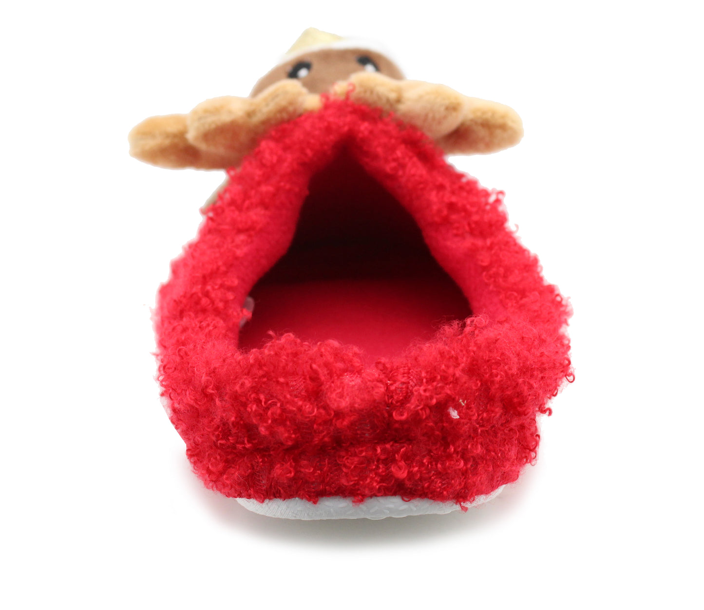 Womens Reindeer Novelty Slippers Character Plush Festive Fun Christmas Slipper Mules