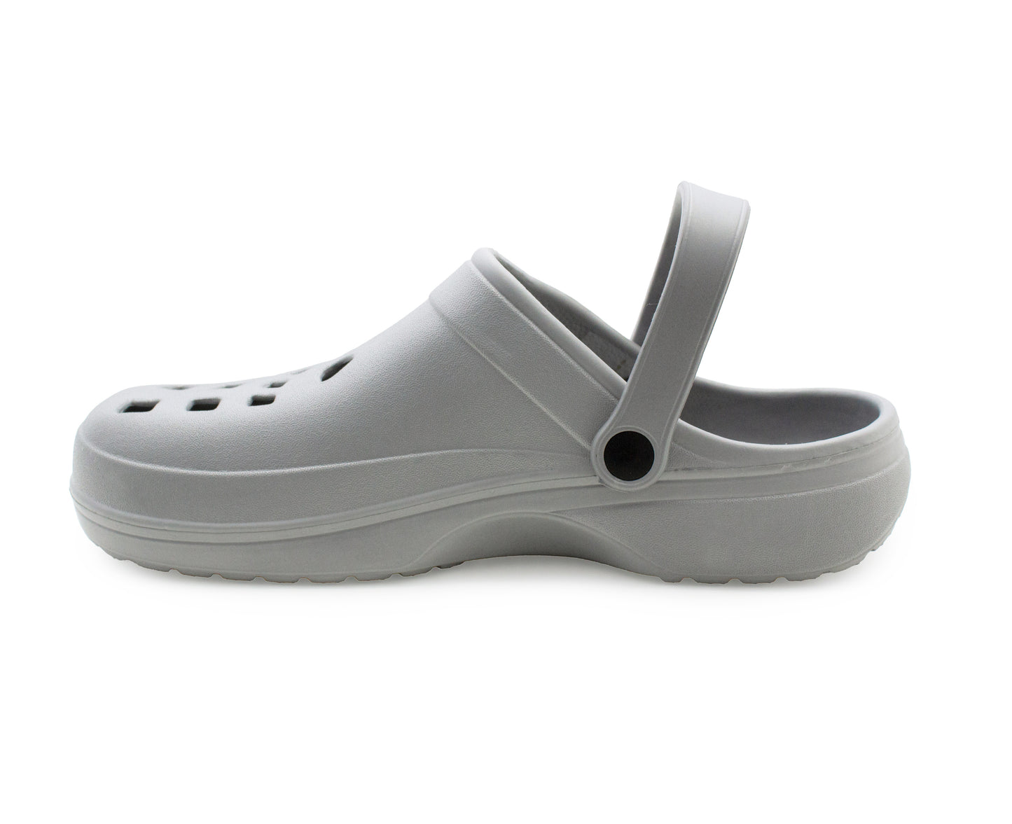 Mens Clogs Silver Lightweight EVA Garden Breathable Slip On Beach Hospital Nurse Kitchen Water Shoes Mules House Shoes Sandals