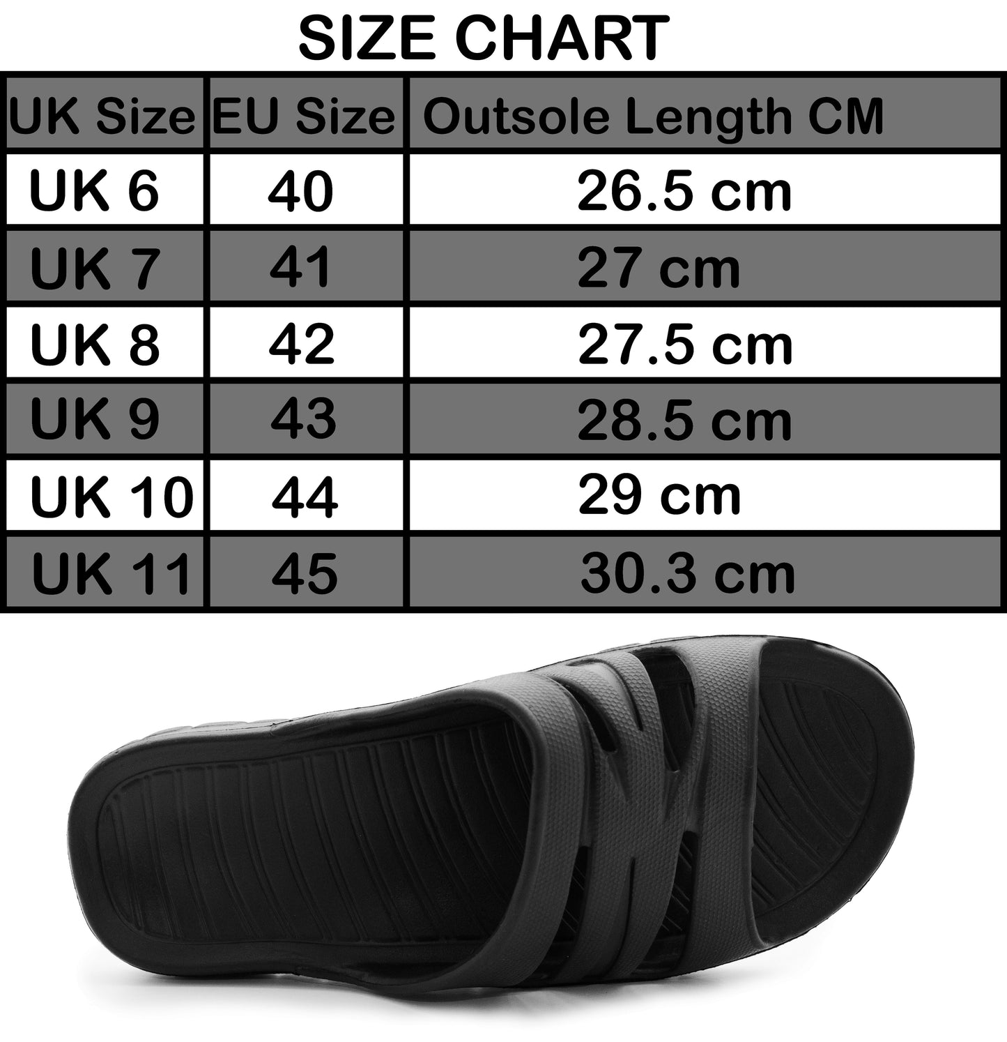 Mens All Black Sliders EVA Lightweight Pool Slides Summer Beach Shower Bathroom House Slipper Mules Sandals Flip Flops