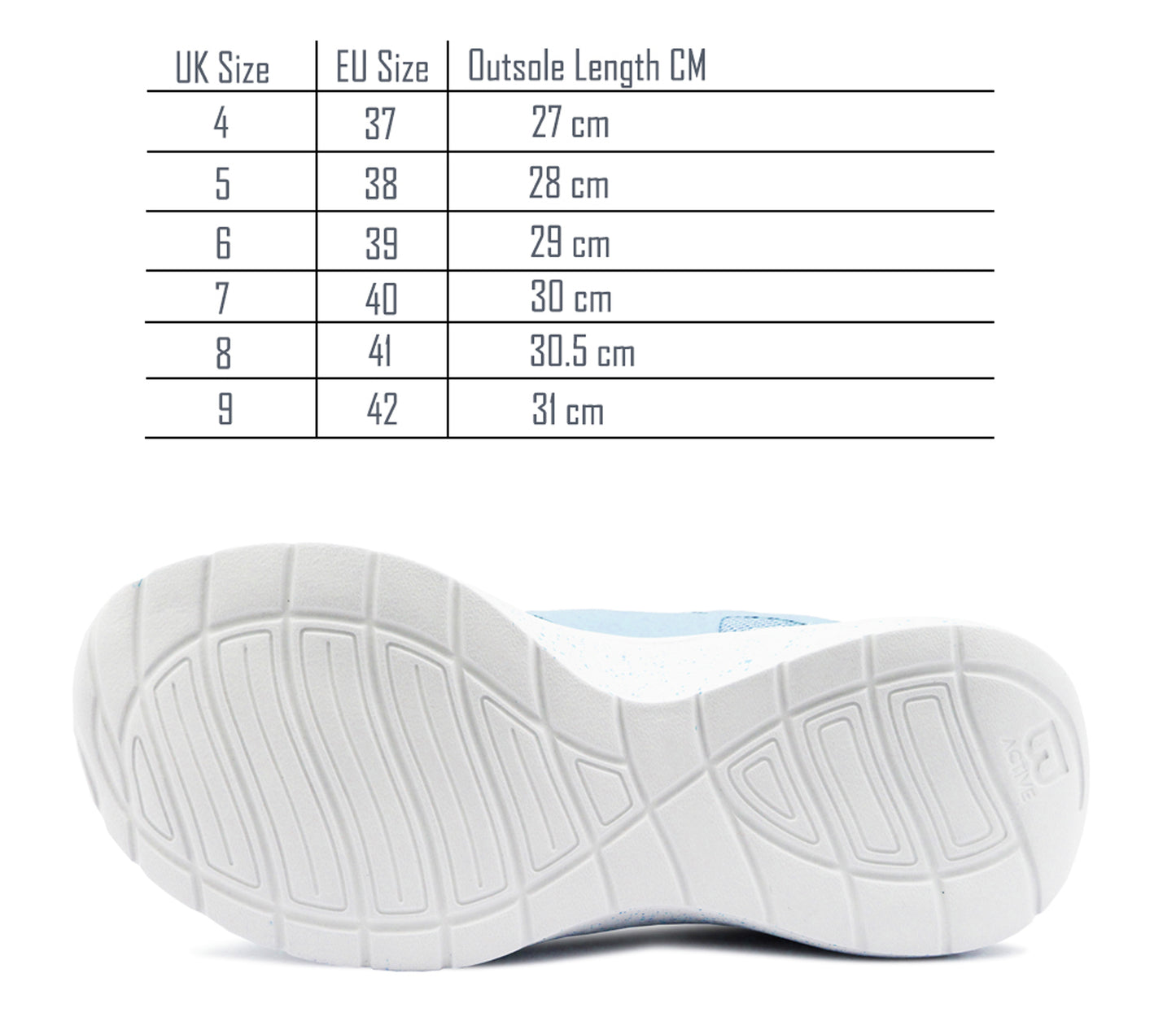 Womens Memory Foam Trainers Blue Grey Lace Up Lightweight Breathable Sneakers Fitness Running Fashion Trainers