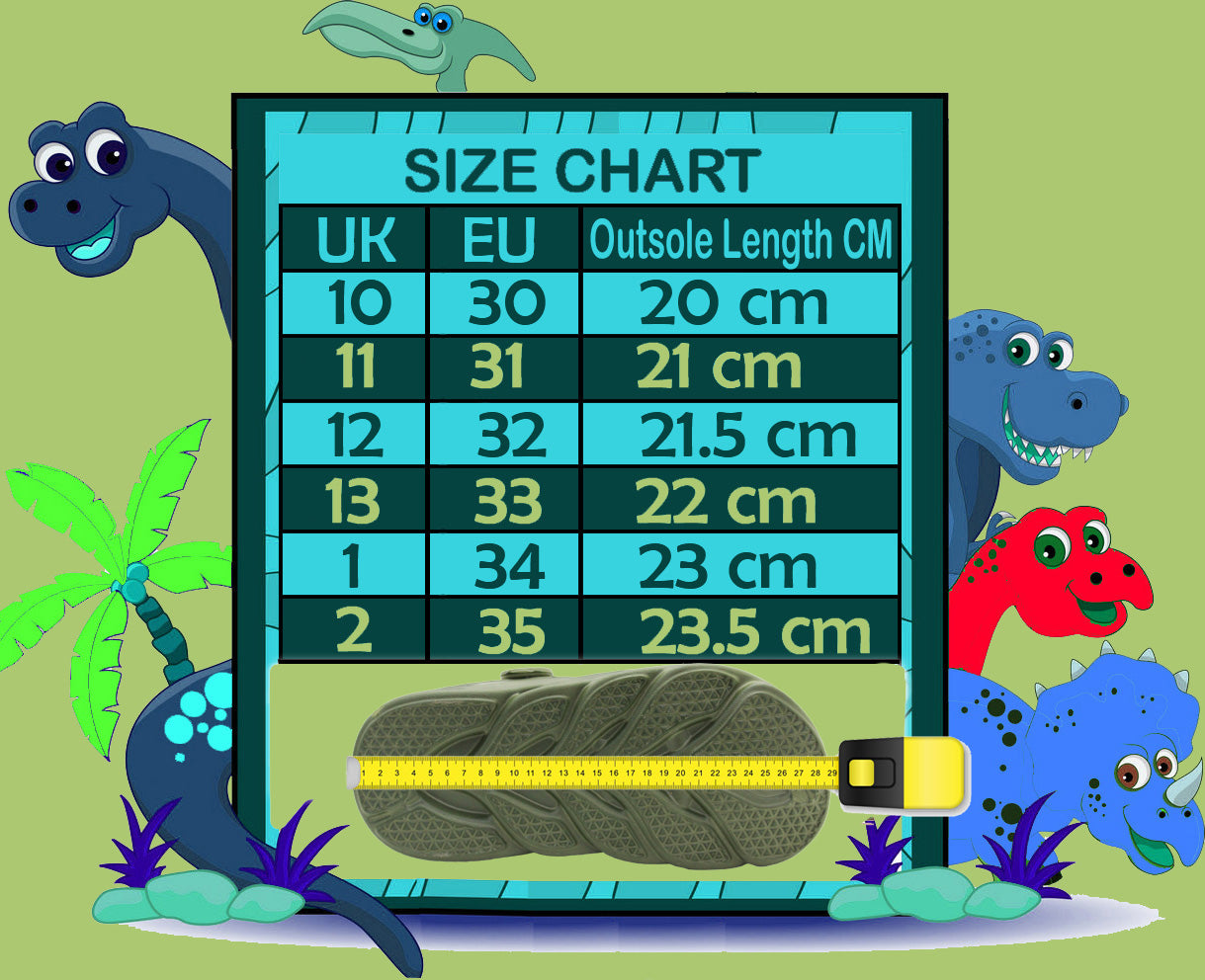 Boys Clogs Kids Lightweight EVA Adjustable Strap Sandals Breathable Slip On Green Khaki Dinosaur Beach Garden Clog Slipper Pool Leisure Water Shoe