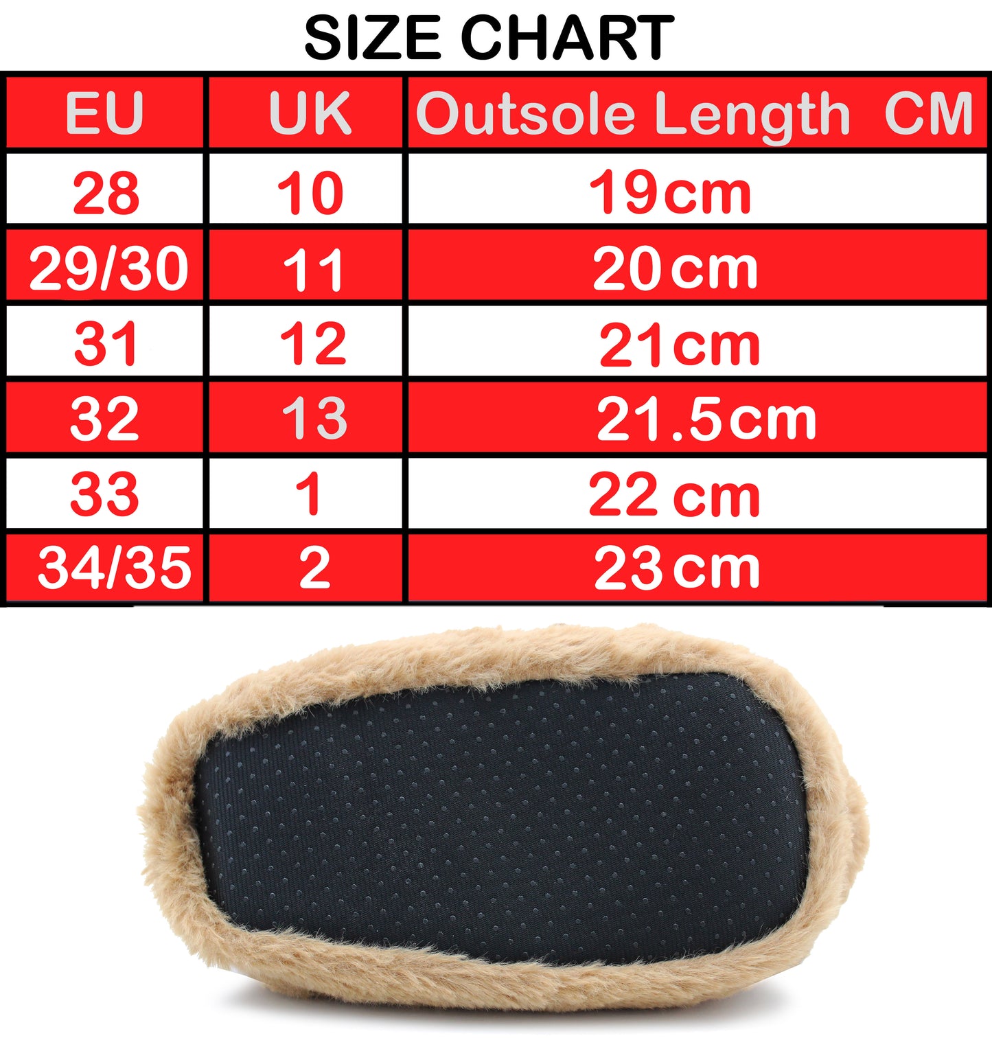 Kids Reindeer Christmas Slippers Unisex Festive Winter Warm Xmas Slip On Fluffy Animal Faux Fur Slippers