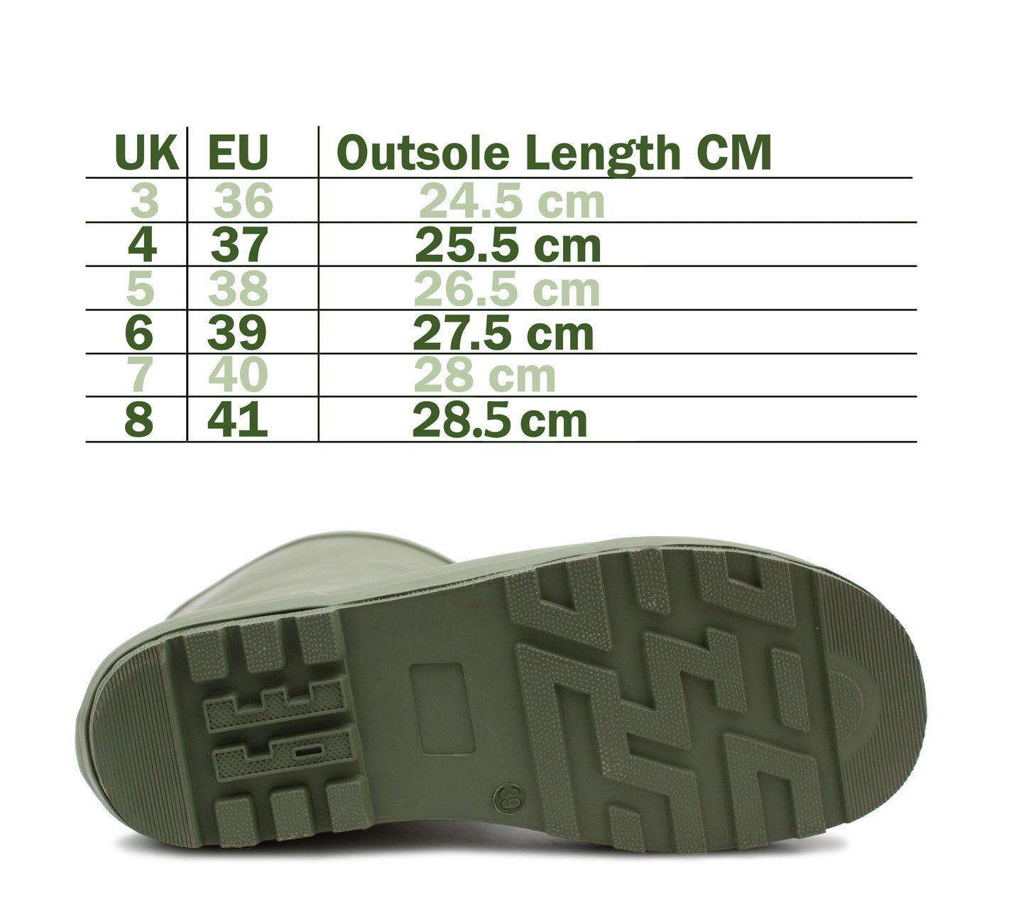 Womens Mid Calf Wellies Khaki Green Waterproof Rain Boot Ladies Snow Slip On Festival Farm Gardening Mud Snow Outdoor Wellington Boots