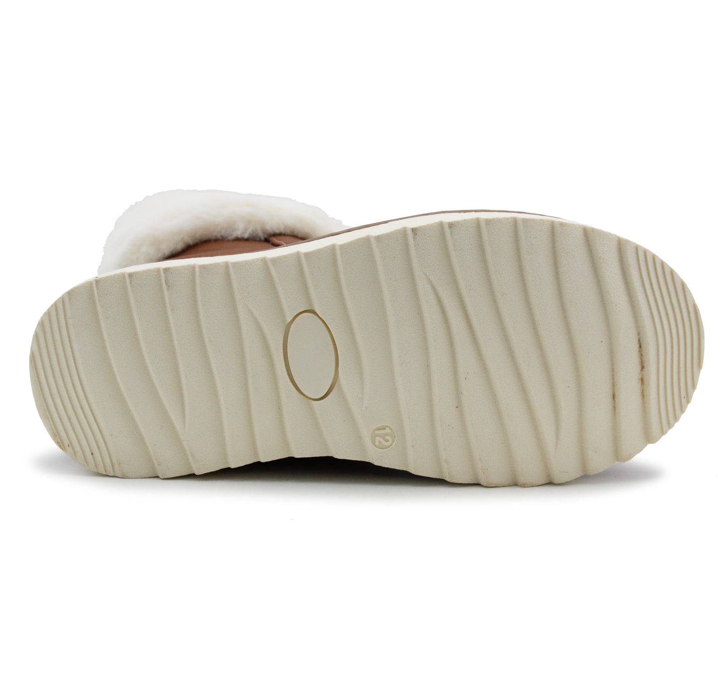 Girls Kids Tan Winter Ankle Boots Mid Calf Zip Up Warm Casual Youth Snow Boots