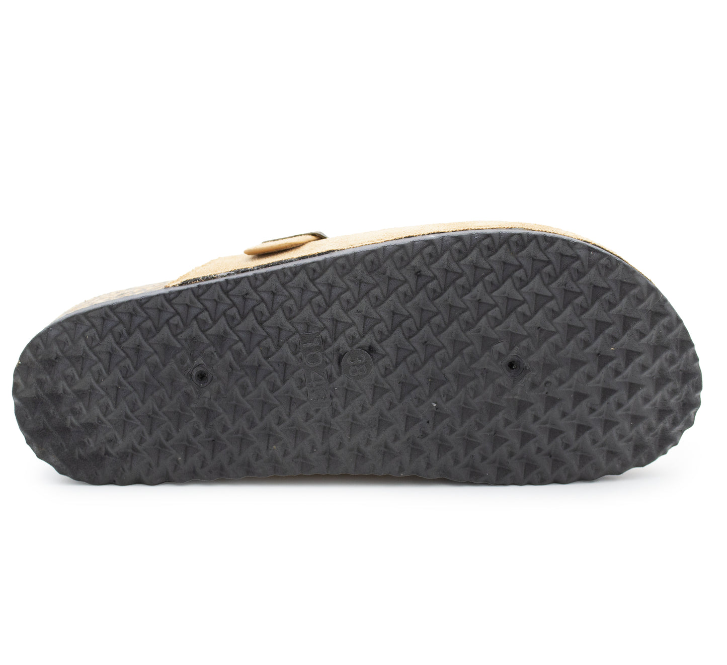 Womens Faux Suede Clogs Slip On Adjustable Buckle Cork Footbed Arch Support Ladies Backless Mules Flat Casual Slippers