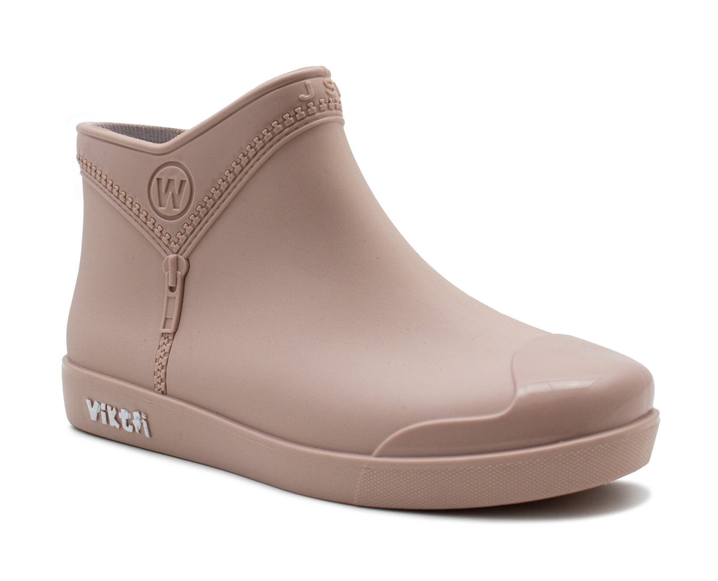 Womens Beige Ankle Wellies Boots Short Slip On Waterproof Chelsea Rain Boot Snow Farm Gardening Ladies Outdoor Festival Wellingtons (Copy)