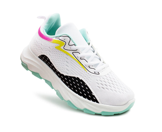 Womens Breathable Mesh Trainers Lace Up Ladies Casual Flat Walking Active Running Gym Sneaker Pumps Fashion Trainers