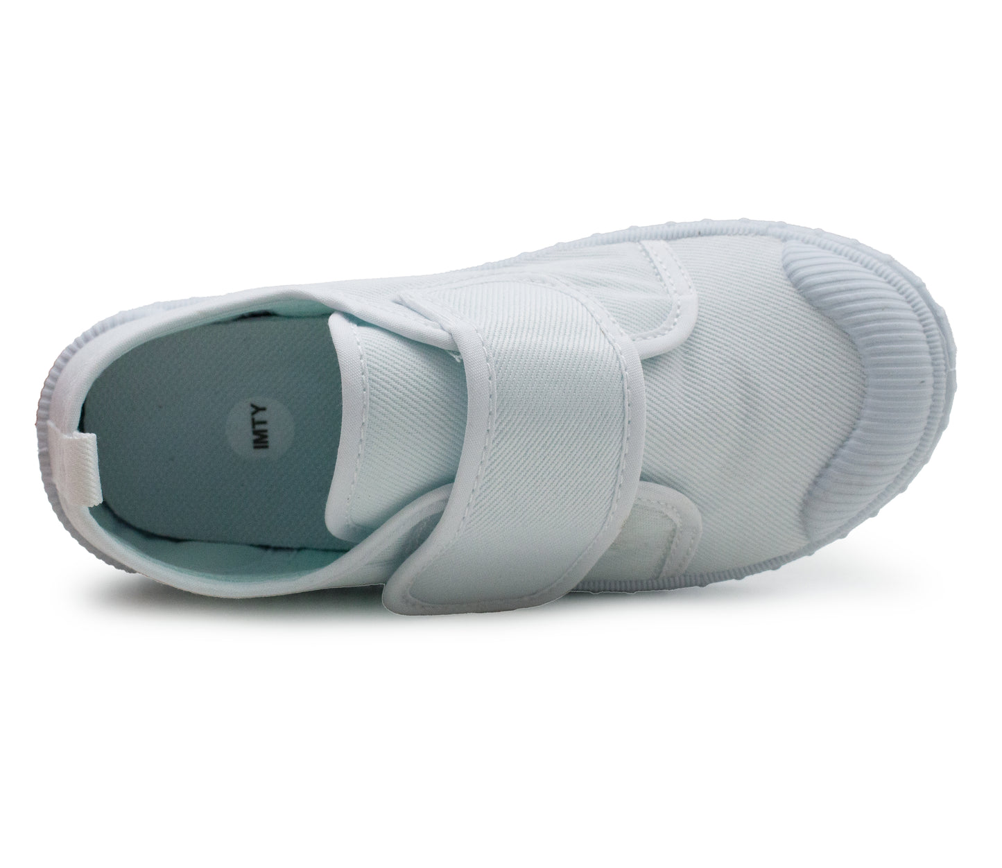 Canvas Pumps Touch Fasten Boys Girls Unisex Slip On Adjustable Strap School PE Sports Trainers