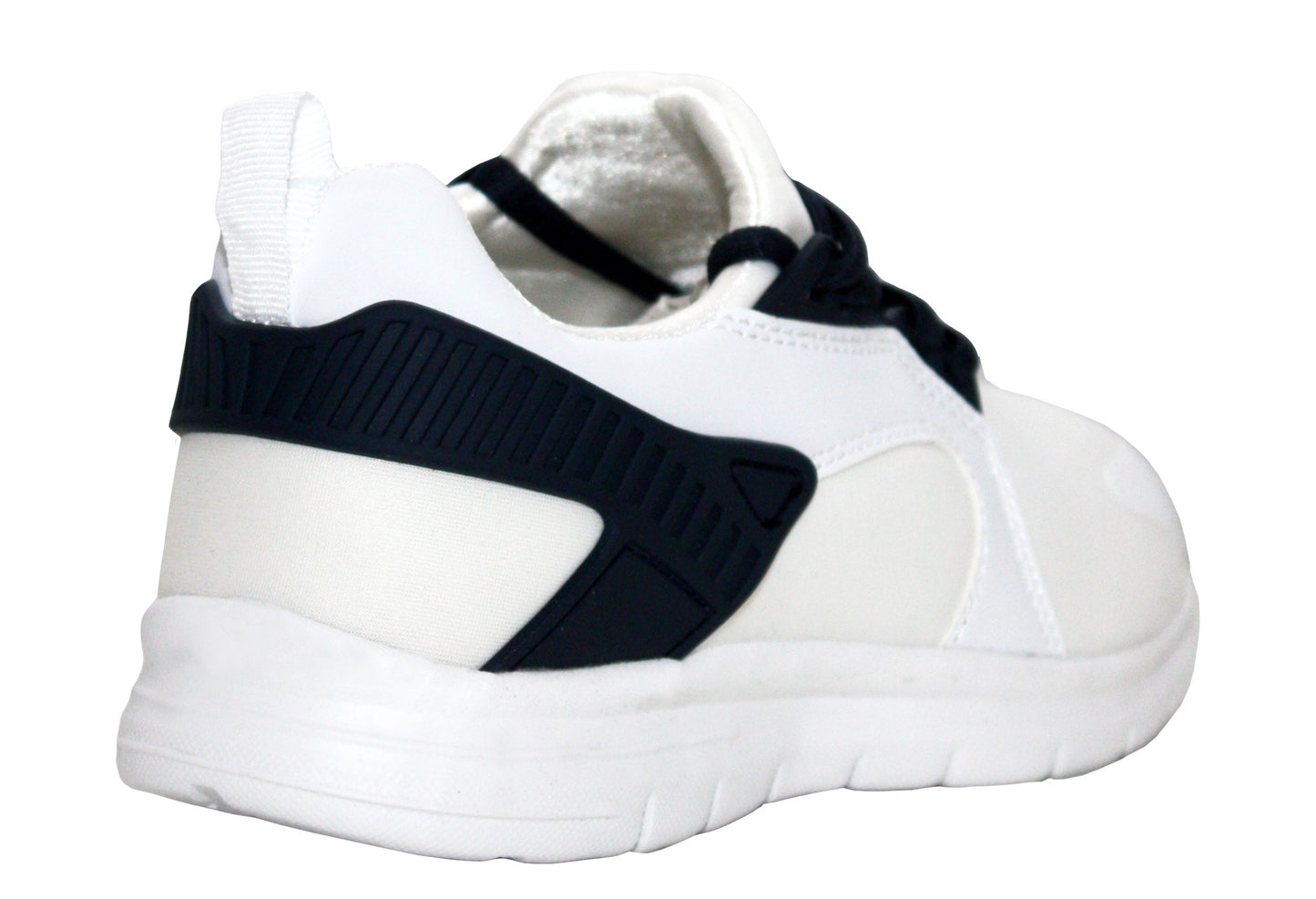 Kids Boys Youth Running Sport Fitness Trainers Shoes UK Sizes White Navy