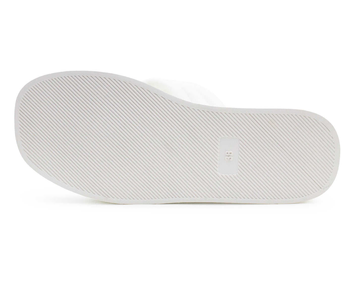 Womens Slip On White Sandals Flat Platform Sole Fashion Sliders Ladies Backless Flip Flops Crisscross Strap Summer Beach Mules