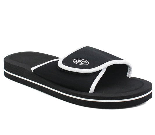 BRADFIELD Mens Touch Fasten EVA Sliders in Black
