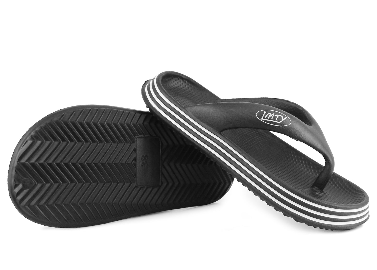 RIVER Womens EVA Slide Flip Flops in Black