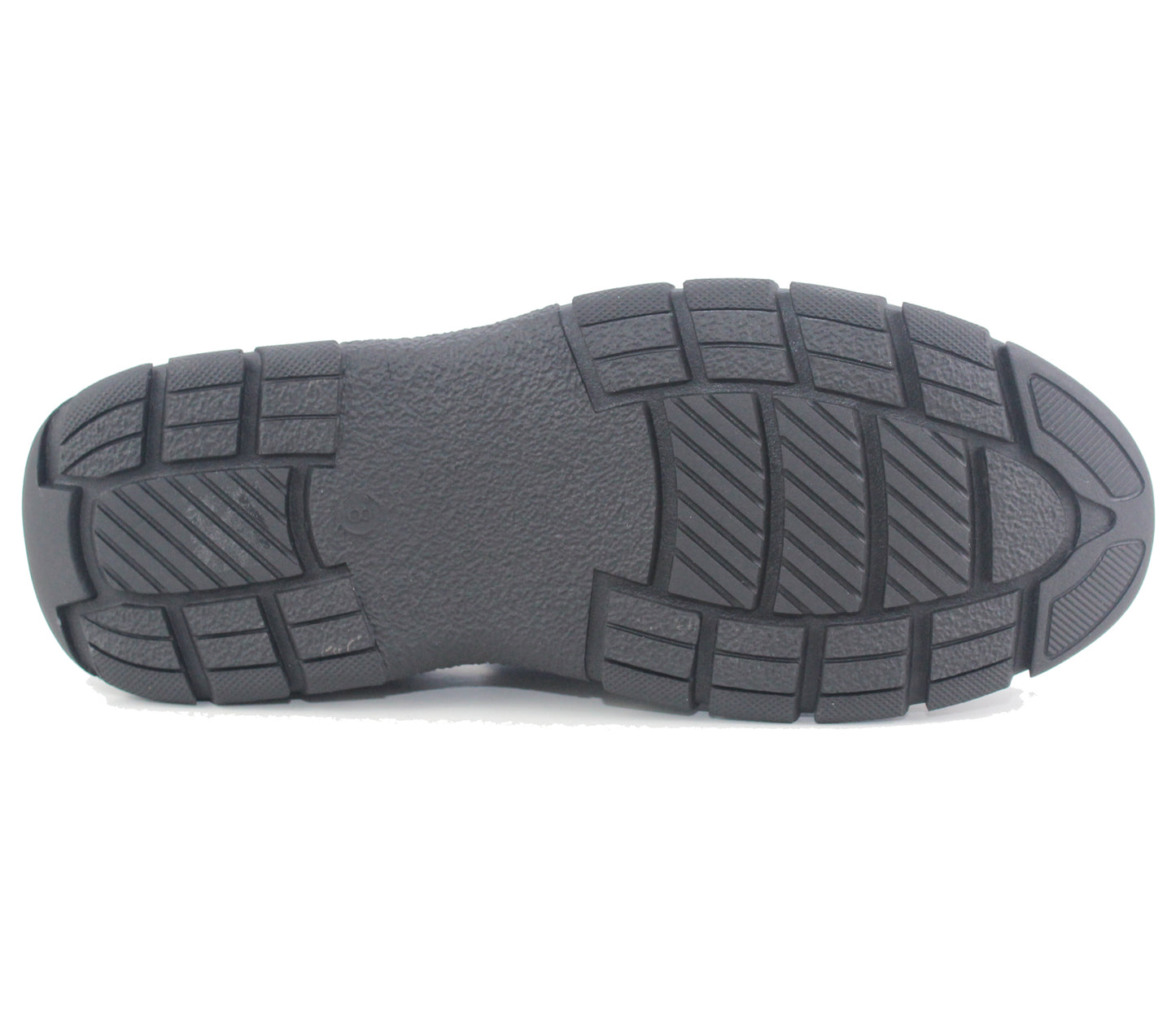 LS27 Mens Slip On Faux Leather Loafers in Black