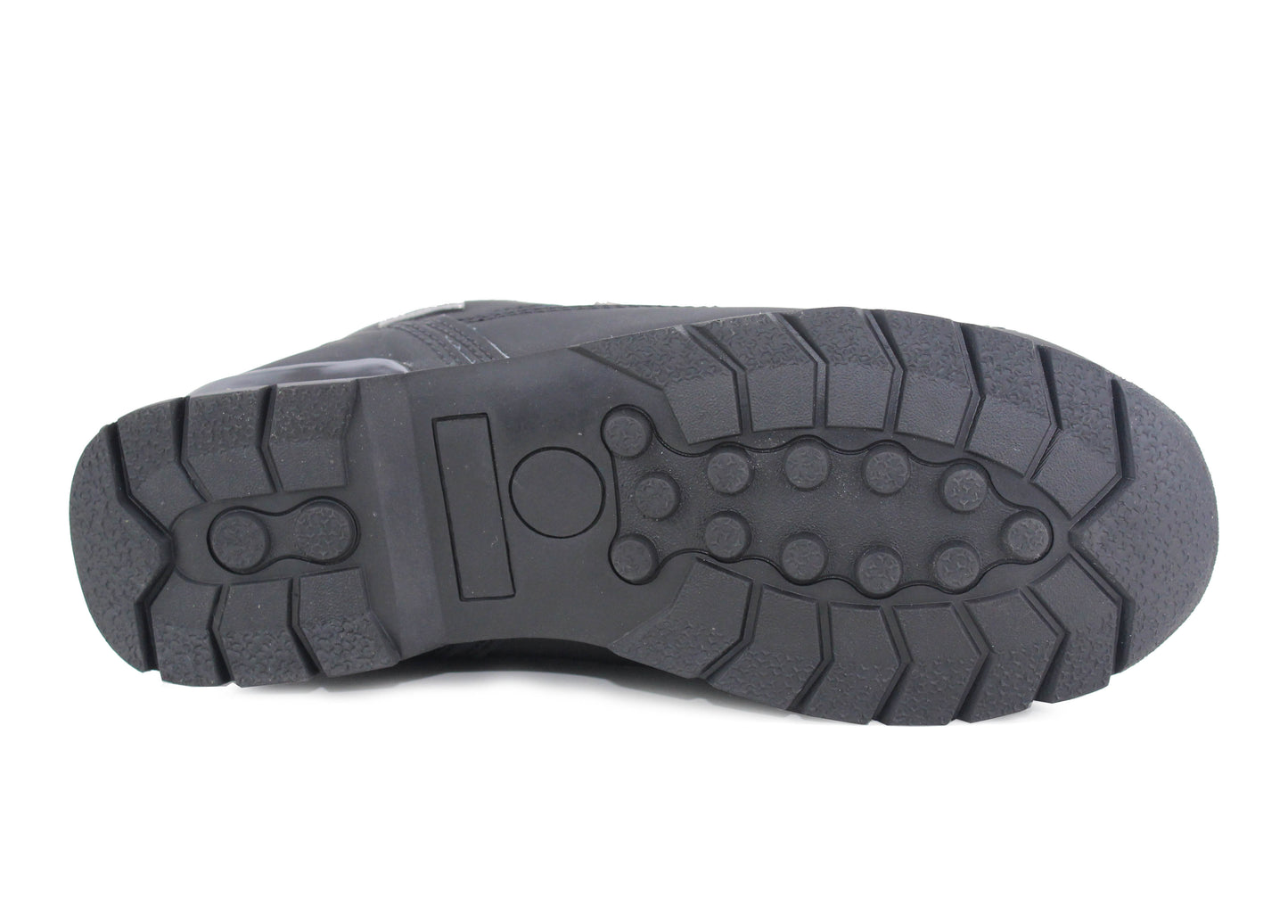 WF402 Mens Leather Safety Work Boots in Black