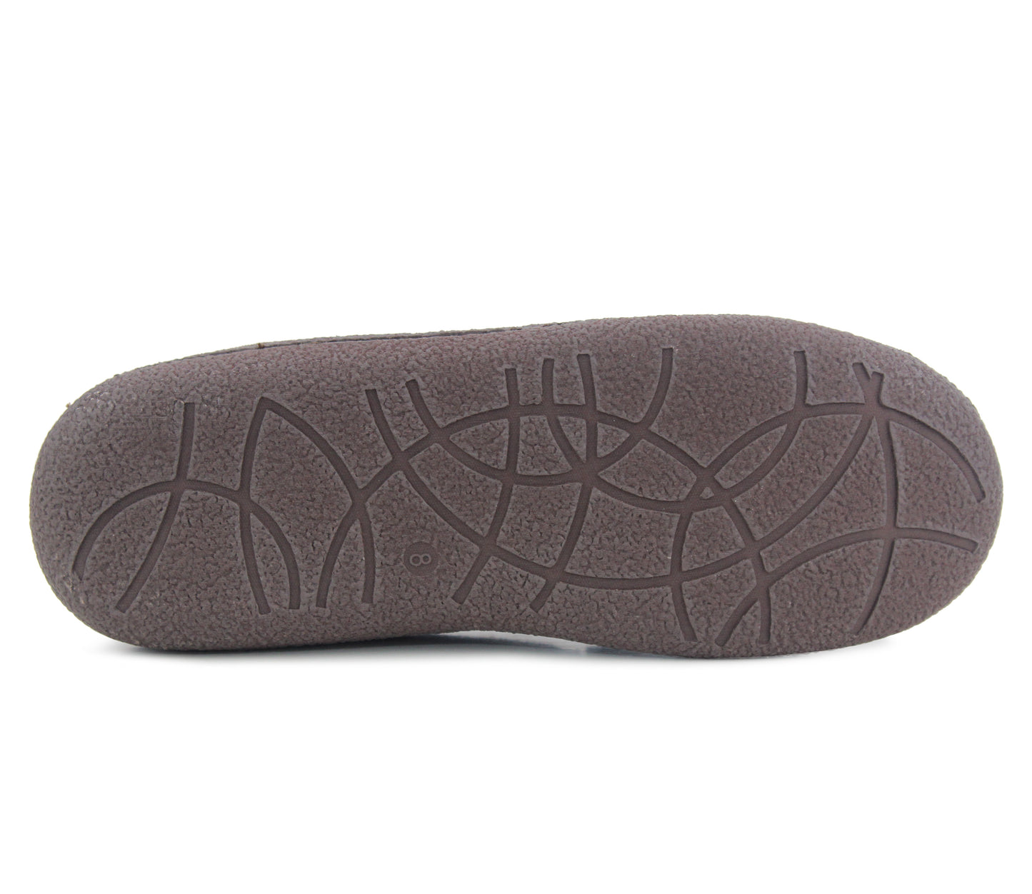 NEW HAMPSHIRE Mens Faux Fur Lined Moccasin Slippers in Brown