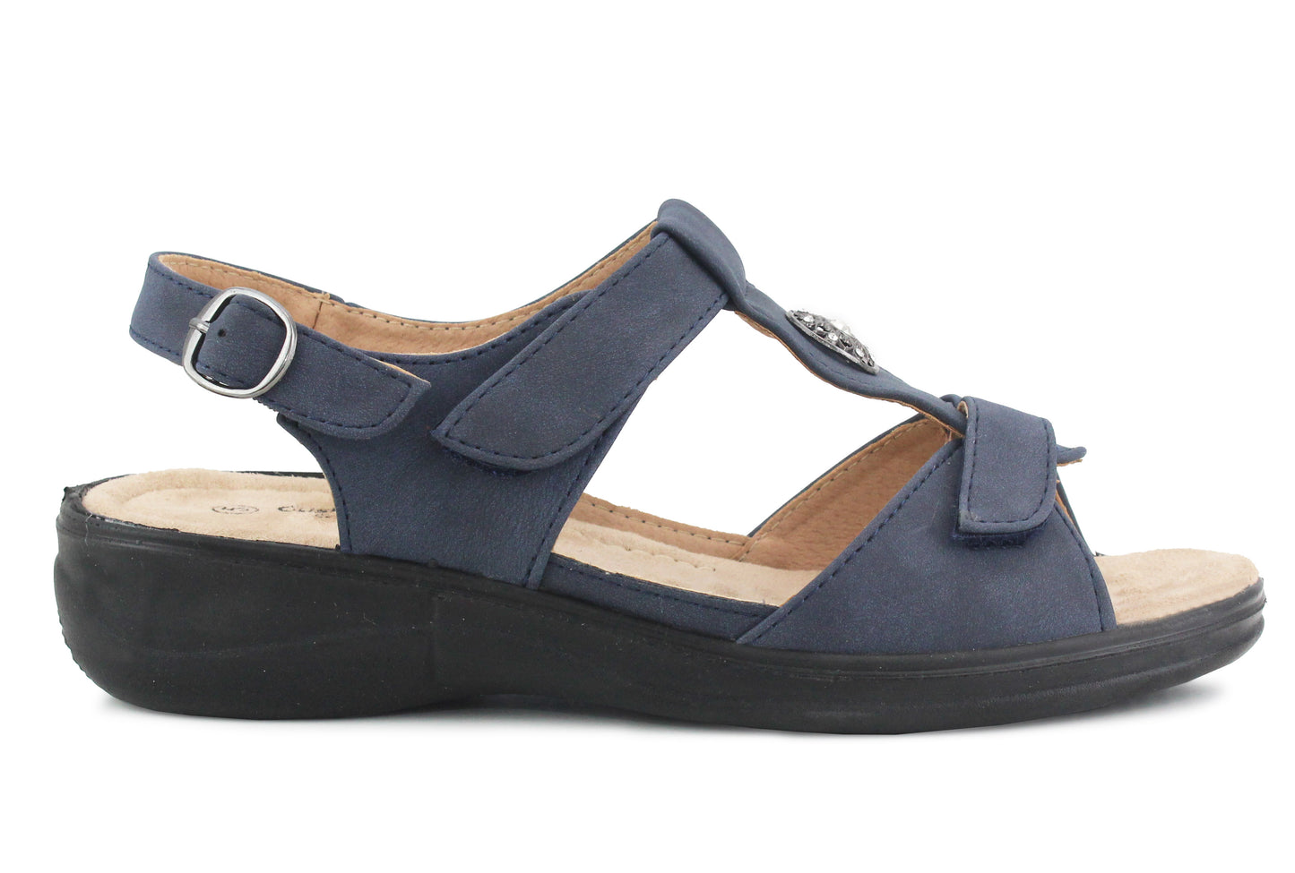 STAR Womens Slingback Sandals in Navy