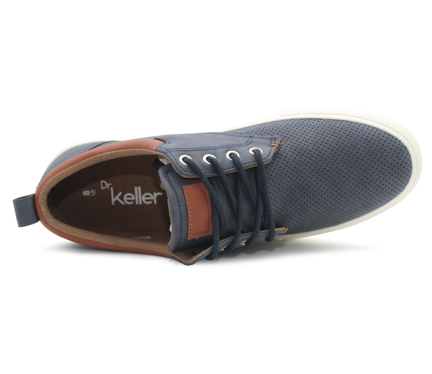 RAY Mens Lace Up Casual Deck Shoes in Navy