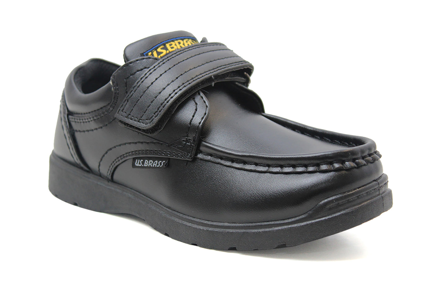 TEDC657 Boys Kids Black Smart School Shoes