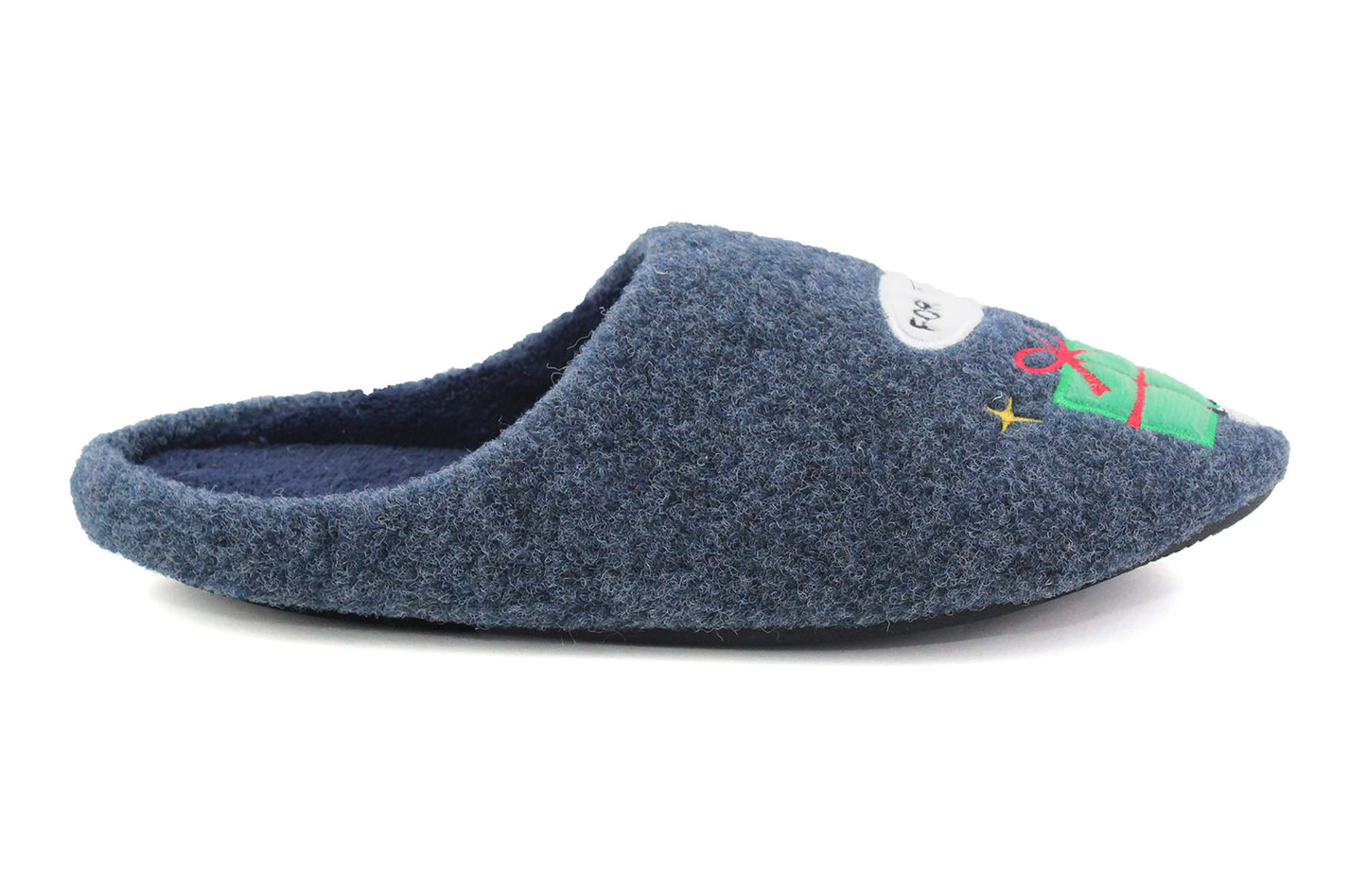 Mens Christmas Slippers Novelty Festive Character Fun Xmas Backless Mule House Shoes