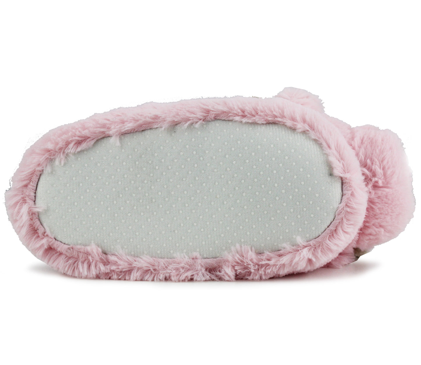 B591733 Kids Girls Novelty Reindeer Christmas Slippers in Pink