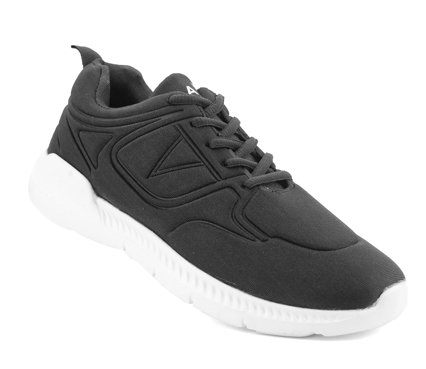 TRAX Mens Lightweight Running Trainers in Black (B)
