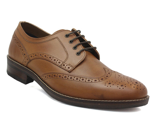 SWINLEY Mens Formal Office Dress Shoes in Tan