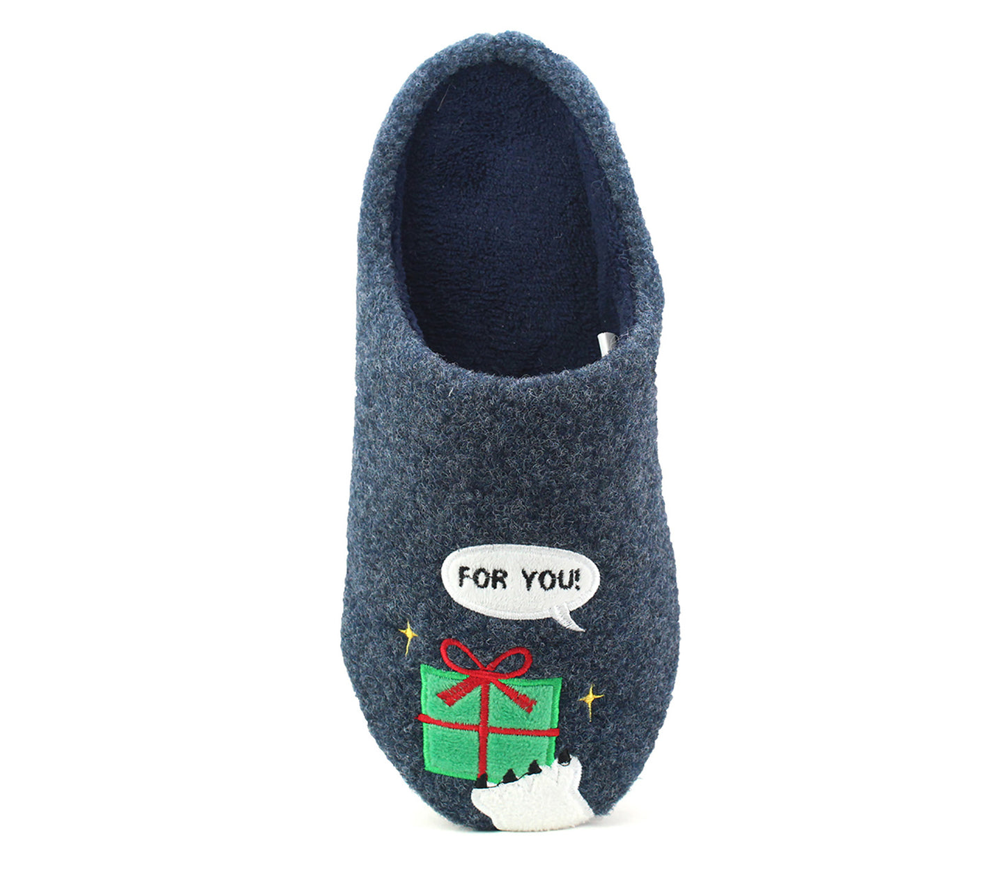 Mens Christmas Slippers Novelty Festive Character Fun Xmas Backless Mule House Shoes