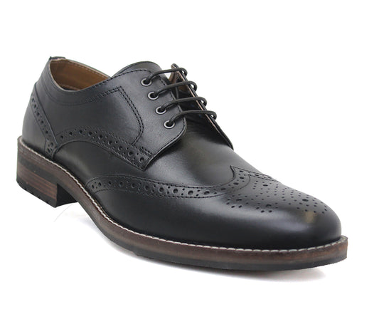 SWINLEY Mens Formal Office Dress Shoes in Black