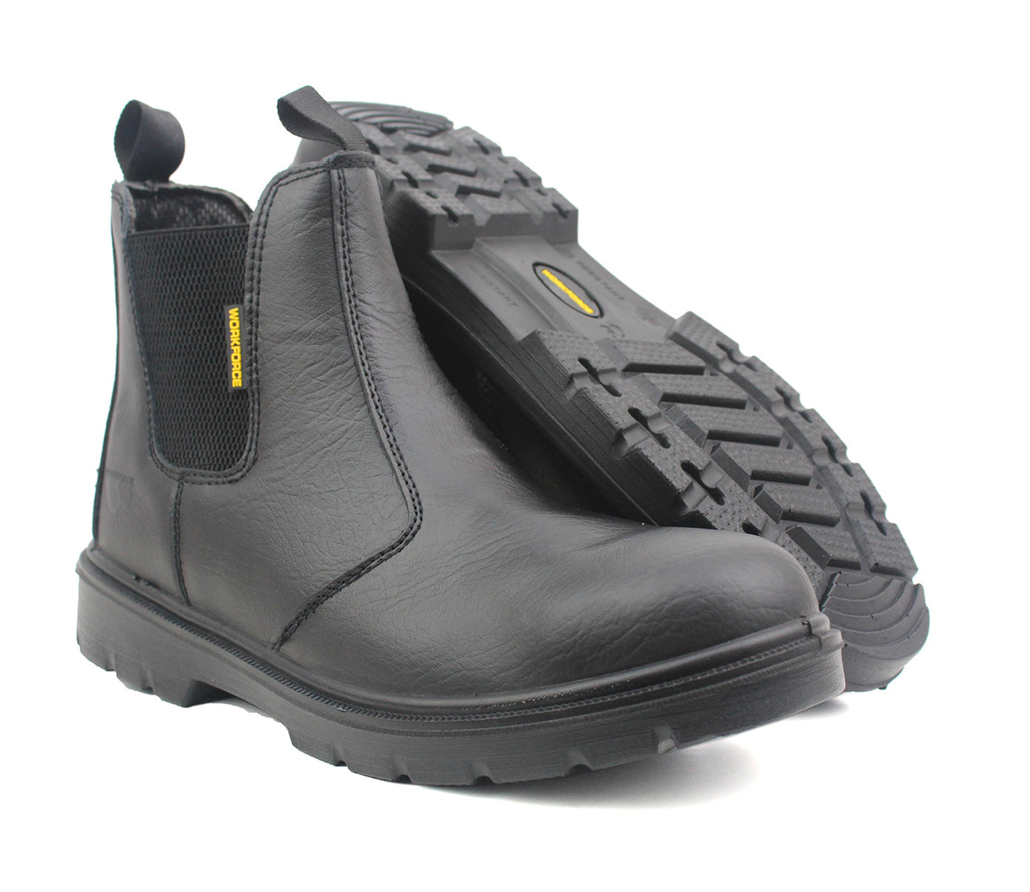 WF-17 Mens Leather Safety Dealer Boots in Black