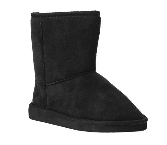 SANDYK Girls Kids Warm Ankle Boots in Black
