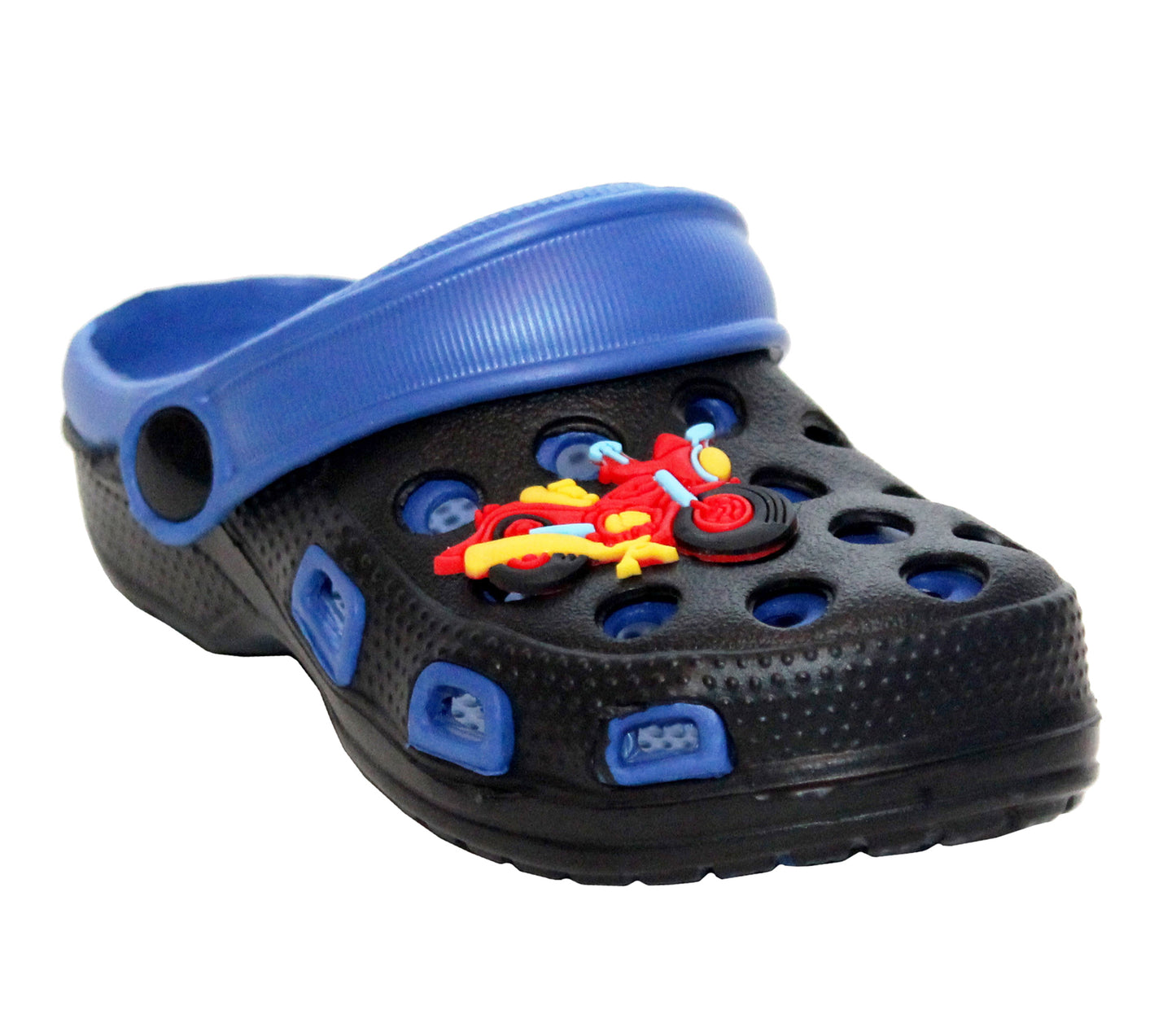 TARAZ Boys Lightweight EVA Clogs in Black & Navy