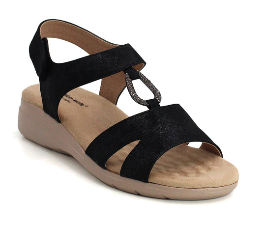 GILLIAN Womens Slingback Sandals in Black