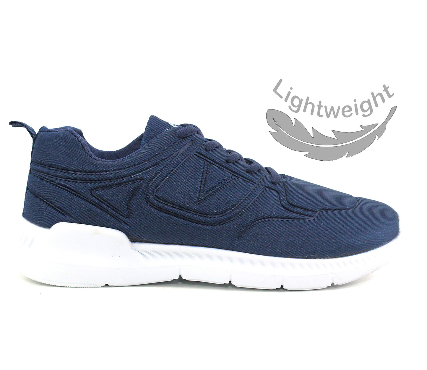 TRAX Mens Lightweight Running Trainers in Navy (B)