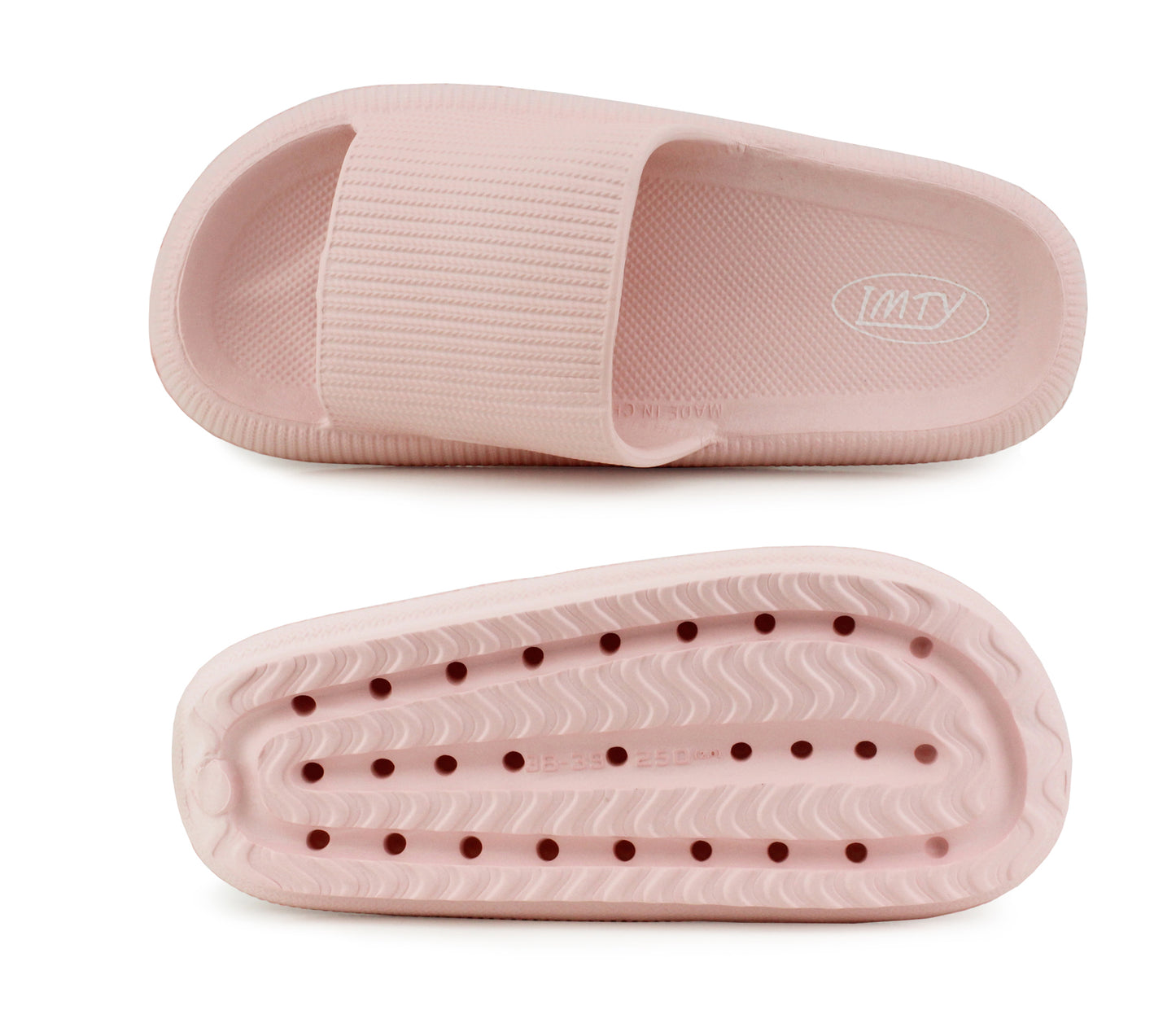 Womens Ladies Fashion Slides Lightweight Slip On Platform Sole Anti-Slip Summer Pool Sliders Beach Sandals Massage Insole Shower Spa Bathroom Indoor Slipper Flip Flops