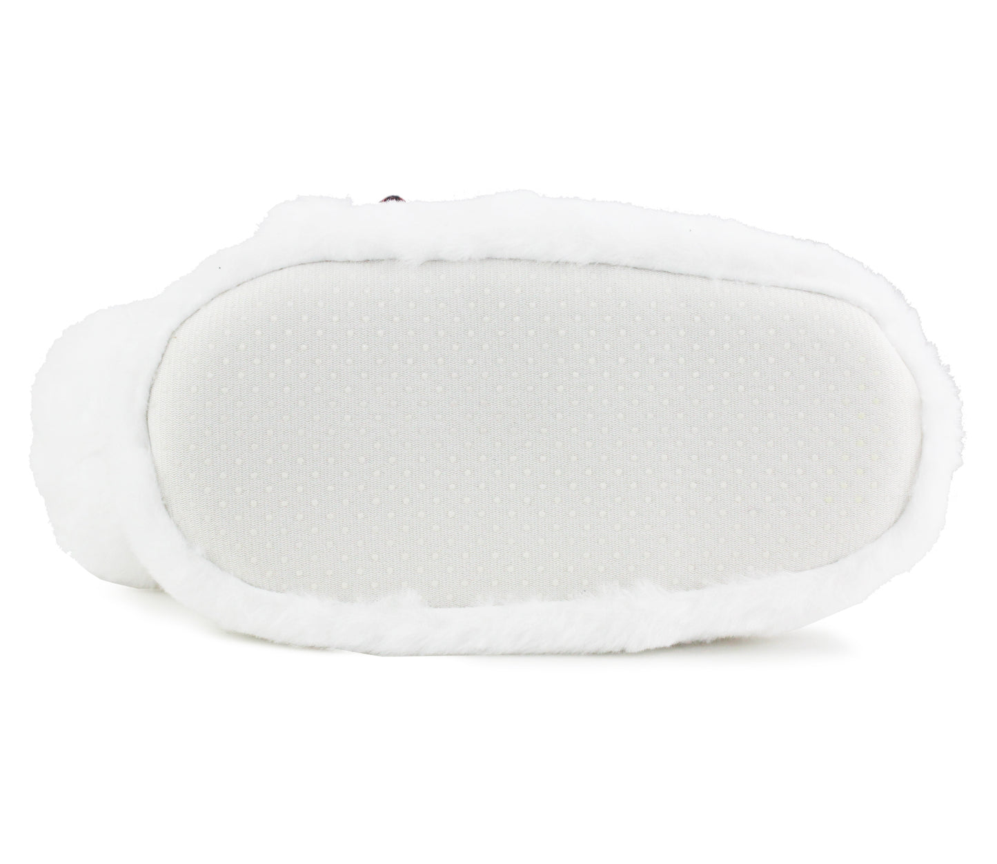 B591733 Kids Unisex Novelty Reindeer Christmas Slippers in White