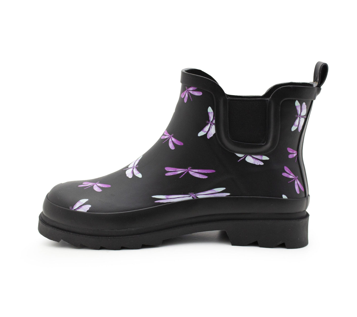 Womens Waterproof Ankle Boots Wellingtons Ladies Slip On Short Chelsea Rain Boots Festival Gardening Wellie Boots