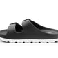 Mens Slide Sandals Lightweight EVA Backless Slip On Adjustable Buckle Straps Pool Sliders Beach Flip Flops Mule Sandals
