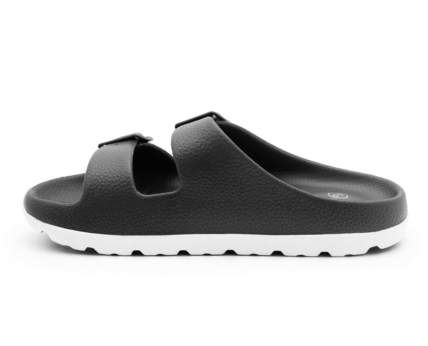 Mens Slide Sandals Lightweight EVA Backless Slip On Adjustable Buckle Straps Pool Sliders Beach Flip Flops Mule Sandals