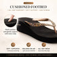 Womens Wedge Flip Flops Ladies Slip On Toe Post Platform Sandals Summer Fashion Wedge Heel Thong Strap Slides