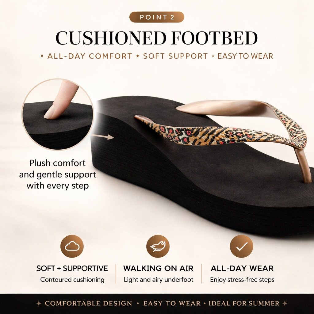 Womens Wedge Flip Flops Ladies Slip On Toe Post Platform Sandals Summer Fashion Wedge Heel Thong Strap Slides