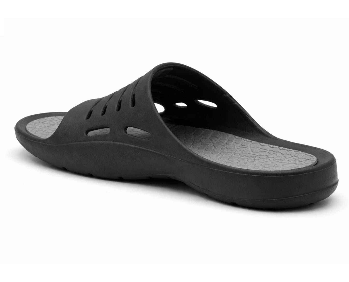 Mens Sliders Lightweight Slip On Pool Slides Bathroom Shower EVA Slippers Backless Beach Flip Flops Sports Leisure Mule Sandals
