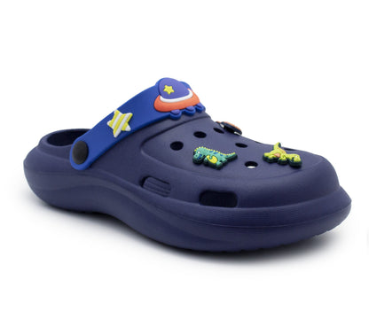 Boys Lightweight Clogs Kids Adjustable Garden EVA Slippers Slip On Beach Sandals Water Shoes Leisure Pool Slides