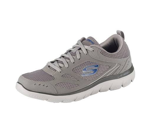 Skechers Mens Summits 52812 South Rim Trainers Lightweight Memory Foam Sneakers Grey Mesh