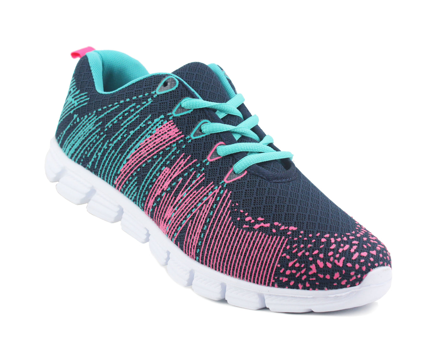 Womens Ladies Super Lightweight Memory Foam Shoes Lace Up Breathable Mesh Active Sneaker Sports Trainers