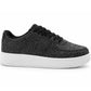 Womens Platform Trainers Ladies Lace Up Glitter Chunky Sole Casual Low Top Fashion Sneakers