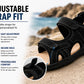 Mens Hiking Sandals Triple Touch Fasten Strap Sports Beach Outdoor Sandals